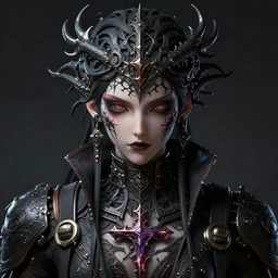 by kyoto animation, techwear occultist, chaos magick, leviathan cross, androgynous, beautiful, detailed symmetrical close up portrait, intricate complexity, in the style of artgerm and ilya kuvshinov, cel shaded, 4 k, concept art, by wlop, ilya kuvshinov, artgerm, krenz cushart, greg rutkowski, pixiv. zbrush sculpt, octane, houdini, vfx. cinematic dramatic atmosphere, sharp focus, volumetric lighting, cinematic lighting, studio quality, smooth render, unreal engine 5 rendered