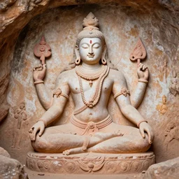 lord shiva in cave art made by ancestors