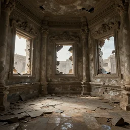 a detailed matte painting of a temple interior, broken tiles, broken windows, digital art, immaculate scale, trending on artstation, peter mohrbacher