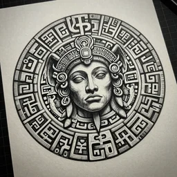 ancient galactic pictogram sheet hybrid aztec fantasy beautiful angellic tattoo pattern concept, teonanacatl glyph, intricate artwork by, Johnatan Wayshak, Zdizslaw Beksinski, face by Artgerm, H.R. Giger, very coherent artwork, cinematic, hyper realism, high detail, octane render, unreal engine, 8k, High contrast, higly detailed black ink outline, crosshatch sketch gradient