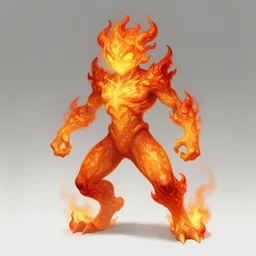 A digital painting of a fire genassi, by Stanley Artgerm Lau, frank frazetta, Rossdraws, James Jean, gerald brom, Andrei Riabovitchev, Marc Simonetti, trending on artstation
