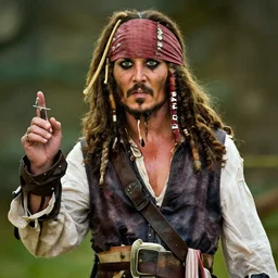 Orlando Bloom as captain sparrow
