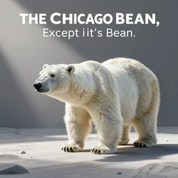 The Chicago Bean, Except it's a polar bear, photo