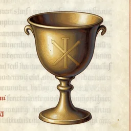 the sacred cup of understading, the graal, an alchemical art illustration, medieval manuscript illustration, occult art, alchemical diagram, sacred geometry, low contrast!!, etching, intricate details, engraving, magickal sigil