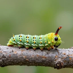 A caterpillar that is made of only human heads