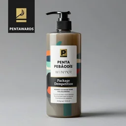 Pentawards Package design competition winner for shampoo category, artistic and daring package design, brand director´s avant top choice, product photography, studio lighting, high detail, smooth sharp focus