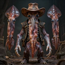 hyperrealistic dslr film still of amorphous squid disguised as ( hillbilly ), anthropoid, stunning 8 k octane comprehensive 3 d render, inspired by istvan sandorfi & greg rutkowski & unreal engine, perfect symmetry, dim volumetric cinematic lighting, extremely hyper - detailed, extremely lifelike attributes & lifelike texture, intricate, masterpiece, artstation, stunning
