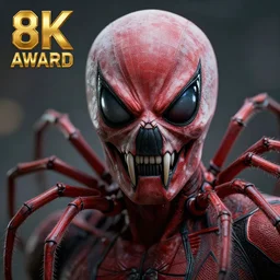 person with scary spider face, highly detailed, 8 k, hdr, smooth, sharp focus, high resolution, award - winning photo