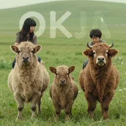 a film still from okja ( 2 0 1 7 )
