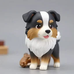chibi australian shepherd anime figurine