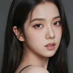 jisoo from blackpink, portrait, hyperrealistic, highly detailed, deep focus, elegant, digital painting, smooth, sharp focus, illustration, ultra realistic, 8 k, art by karol bak and agnes cecile