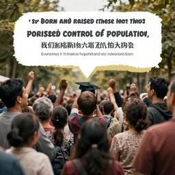 born and raised by those who praise control of population,
