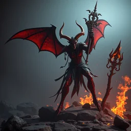 witch of hell 3 d cell shaded cubism highly detailed octane render unreal engine