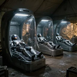 robocop metaverse sleep pods inside fema camp