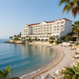 the pearl of the romanian sea hotel, 8k uhd, photorealistic, very detailed