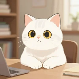 the nyan cat is on the table