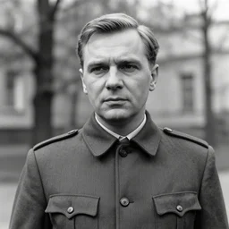 portrait of stierlitz from black white soviet 7 0 s tv show seventeen moments of spring starring vyacheslav tikhonov