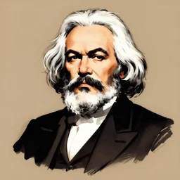 karl marx caricature