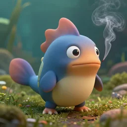 a high detail shot of a diglett in the wild, smoking, render, cgsociety, photorealism