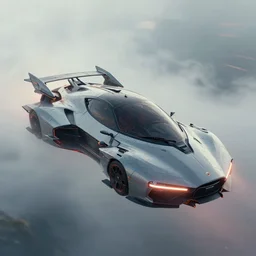 cyberpunk futuristic flying cars, foggy, detailed, hyper realistic, unreal 4, cgsociety, artstation, by feng zhu