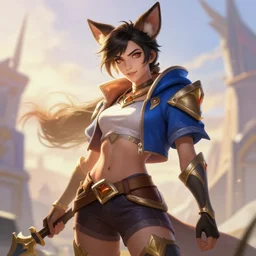 ahri ( league of legends ) by oichi