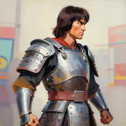 greg manchess portrait painting of fully armored chuck norris as overwatch character, medium shot, asymmetrical, profile picture, organic painting, sunny day, matte painting, bold shapes, hard edges, street art, trending on artstation, by huang guangjian and gil elvgren and sachin teng