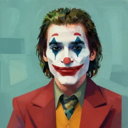 Freddy Mercury mix of satyr and joker picture by Pixar, asymmetrical, Organic Painting , Matte Painting,  geometric shapes, digital art, trending on artstation :2 by Goro Fujita:4