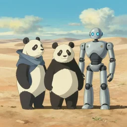 🐼 as 🐋 as 🤖 as 👽 as 🐳, desert photography, by makoto shinkai an krenz cushart, by greg rutkowski and edgar maxence