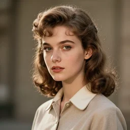 beautiful girl from 1950, portrait character concept style trending on artstation concept art detailed octane render cinematic photo-realistic 8k high detailed