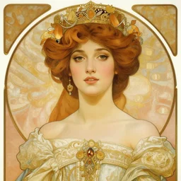 portrait painting of a stunning proud empress, artstation, mymodernmet, by alphonse mucha, by sangsoo jeong, by soey milk, gold foil aureola, black dress of iridescent feathers, divine, saint, mixed media