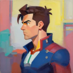 Greg Manchess portrait painting of Professor X as Overwatch character, medium shot, asymmetrical, profile picture, Organic Painting, sunny day, Matte Painting, bold shapes, hard edges, street art, trending on artstation, by Huang Guangjian and Gil Elvgren and Sachin Teng