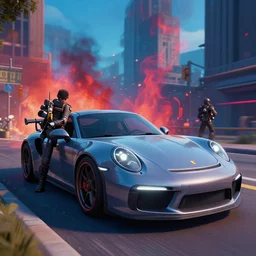 911 terror attack in Fortnite, 4k