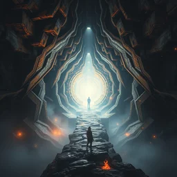 a portal to another dimension, centered, rule of thirds, art by emmanuel shiu