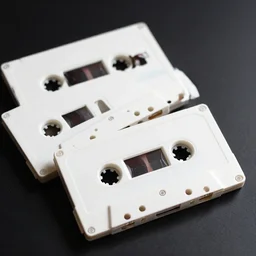 vintage audio cassette inserts, shelby white