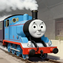 thomas the tank engine by rene magritte