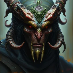 a _ fantasy _ style _ portrait _ painting _ of ilithid dnd, wicked, oil _ painting _ unreal _ 5 _ daz. _ rpg _ portrait _ extremely _ detailed _ artgerm _ greg _ rutkowski _ greg