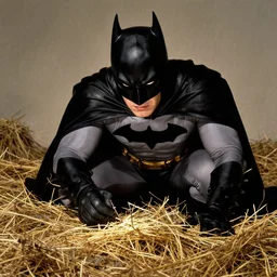 Batman finding a needle in a haystack
