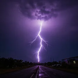 purple lightning