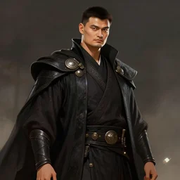 yao ming as a sith lord in the style of darren tan, trending on artstation, 8 k, digital art
