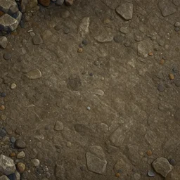 rocky ground, pebbles, top - down - view!!!, painting!!, world - of - warcraft! stylized - texture, artstation - trending, detailed painting, league - of - legends, ultra detailed, tiling - texture, 8 k resolution, pbr rendering, albedo, diffusemap, basecolour,