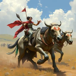 🤖🐂, pino daeni, artstation,