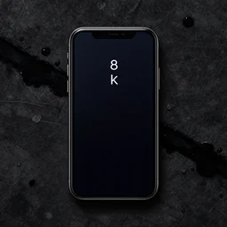 a black dye background, 8 k, oled