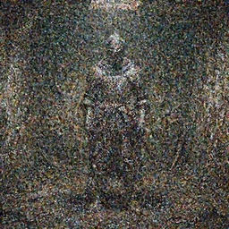 there is a knight covered in chains in a dirty filthy basement. the knight is in the center of the room. the basement is wet and dark.