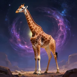 epic professional digital art of human-giraffe hybrid, full body view, best on artstation, cgsociety, wlop, Behance, pixiv, cosmic, epic, stunning, gorgeous, much detail, much wow, masterpiece