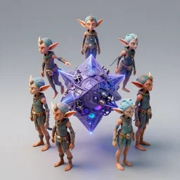 the dmt machine elves, angular, hyperdimensional entities
