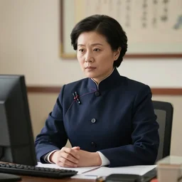 toph beifong as a secretary, photorealistic