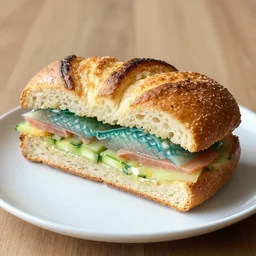 brioche mermaid sandwich,