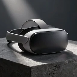 photo of a very flat virtual reality headset by jonathan ive dieter rams