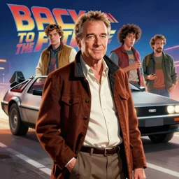 formal portrait of steve martin as doc brown from back to the future. digital art by eugene de blaas, ross tran, and nasreddine dinet, vibrant color scheme, intricately detailed, in the style of romanticism, cinematic. delorean background. artstation, greg rutkowski