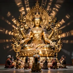 Apsaras Orchestra Buddhist Heaven
